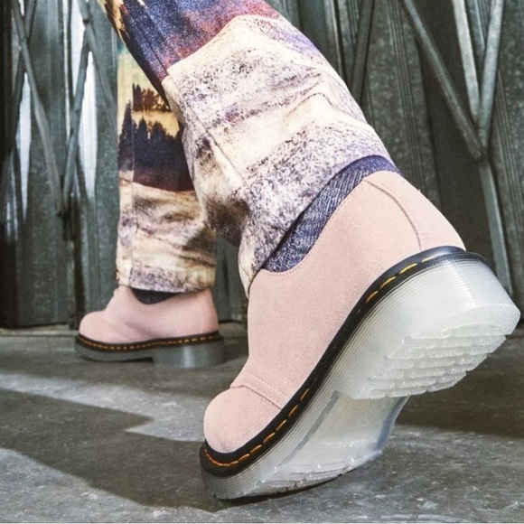 Dr. Martens 1461 Iced Suede Oxford shoes pink ice sole Sz37 US6 - Picture 4 of 12